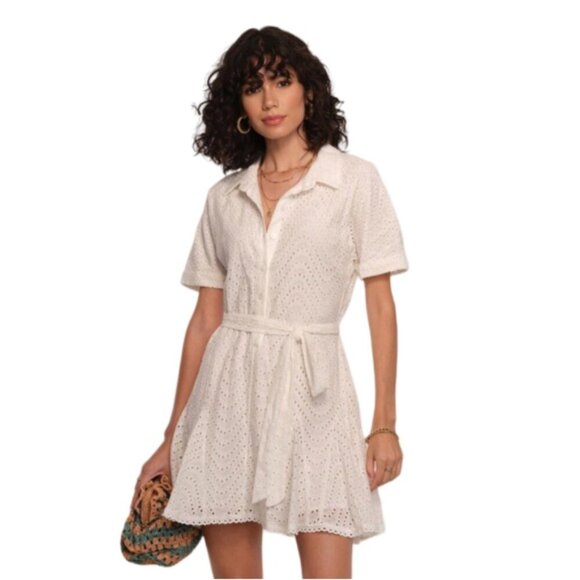 🆕🔥 REVOLVE HEARTLOOM Drea Dress in Eggshell XS - Picture 1 of 11